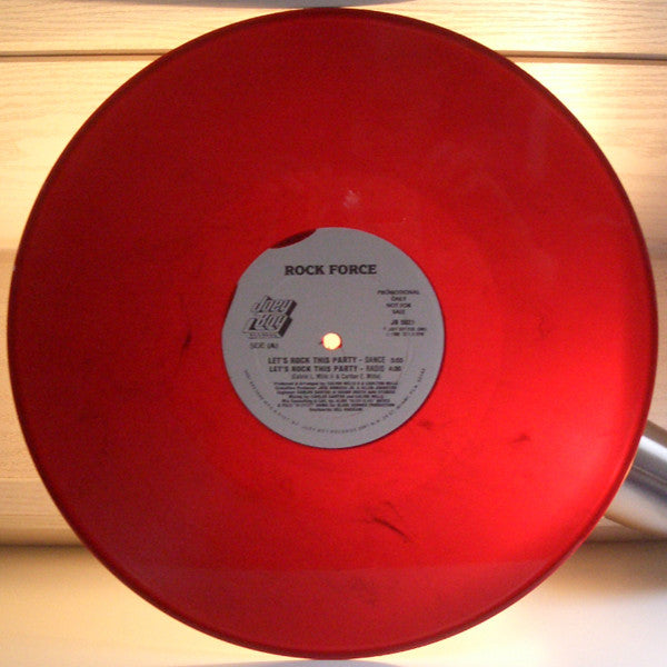 Rock Force : Let's Rock This Party (12", Promo, Red)