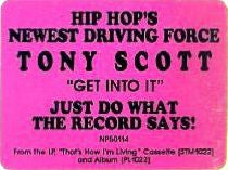 Tony Scott : Get Into It (12", Promo)