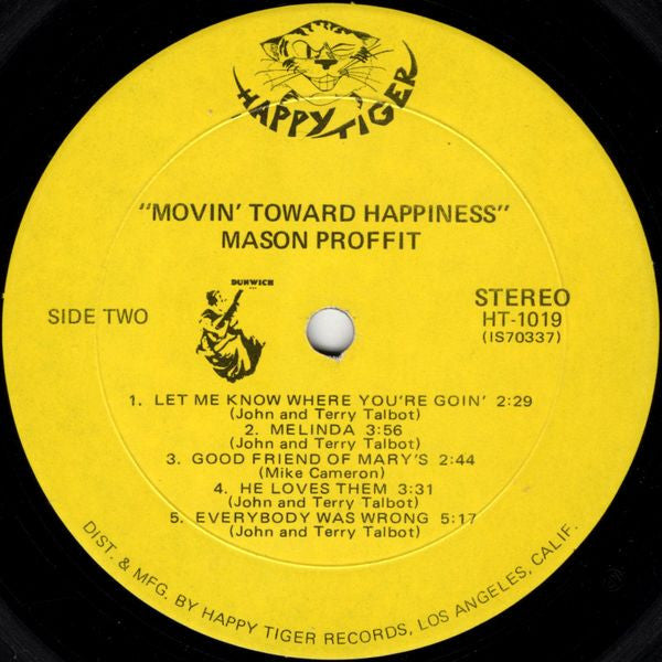 Mason Proffit : Movin' Toward Happiness (LP, Album, Mon)