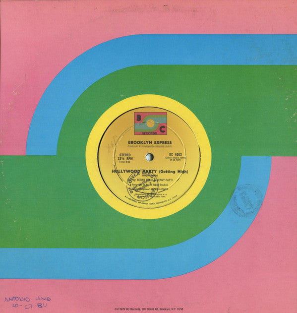 Brooklyn Express : Hollywood Party (Getting High) (12")