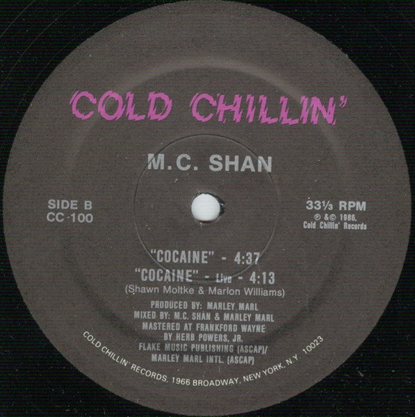 MC Shan : Jane, Stop This Crazy Thing (12")