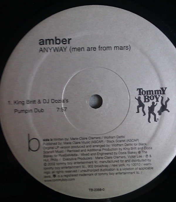 Amber : Anyway (Men Are From Mars) (Remixes) (12", Single)