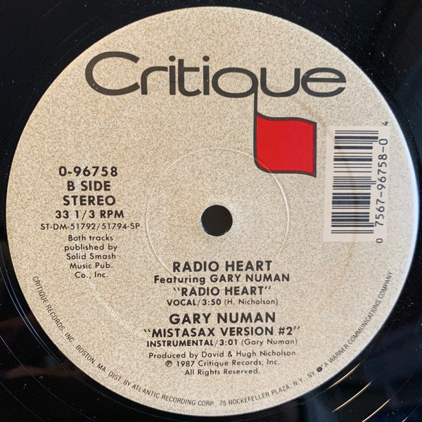 Radio Heart Featuring Gary Numan : Radio Heart (12", SP )