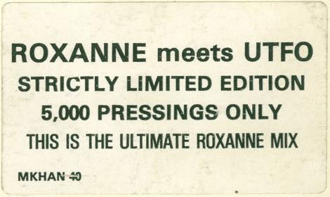UTFO With Roxanne* : Roxanne Meets UTFO (12", Ltd)