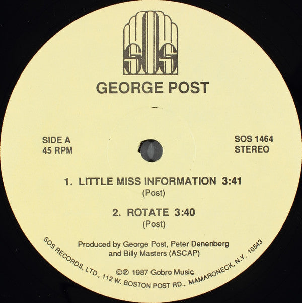 George Post : Little Miss Information (12")