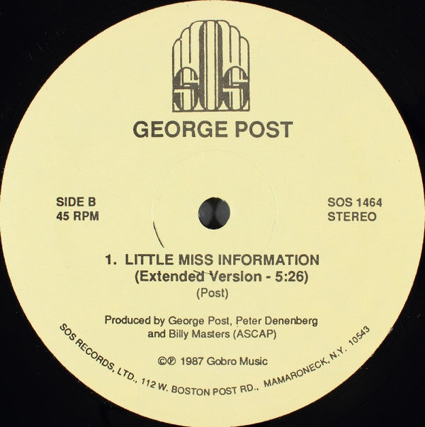 George Post : Little Miss Information (12")