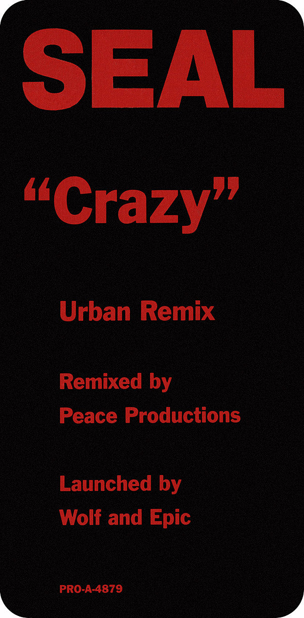 Seal : Crazy (Urban Remix) (12", Promo)