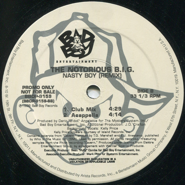 The Notorious B.I.G.* : Nasty Boy (Remix) (12", Promo)