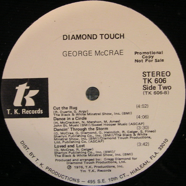 George McCrae : Diamond Touch (LP, Album, Promo)