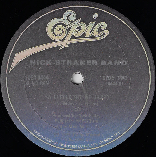 Nick Straker Band : Leaving On A Midnight Train / A Little Bit Of Jazz (12")