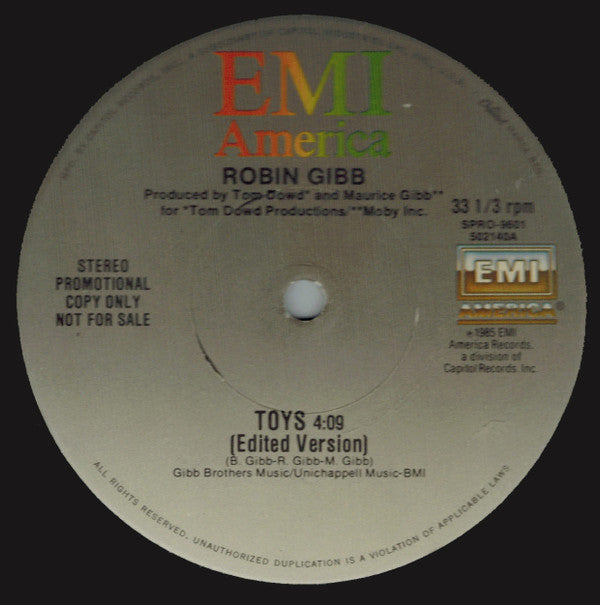 Robin Gibb : Toys (12", Single, Promo)