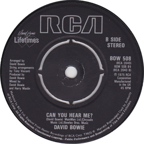 David Bowie : Golden Years (7", Single, RE, 4-P)