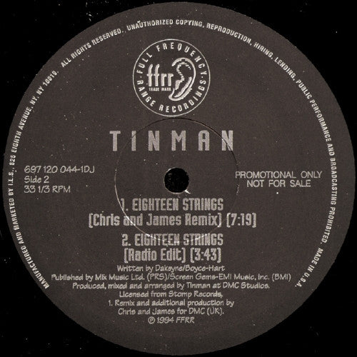 Tinman : Eighteen Strings (12", Promo)