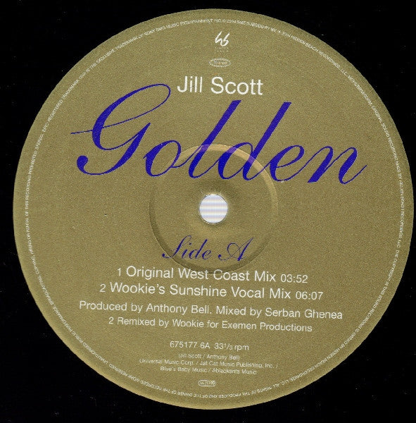 Jill Scott : Golden (12")