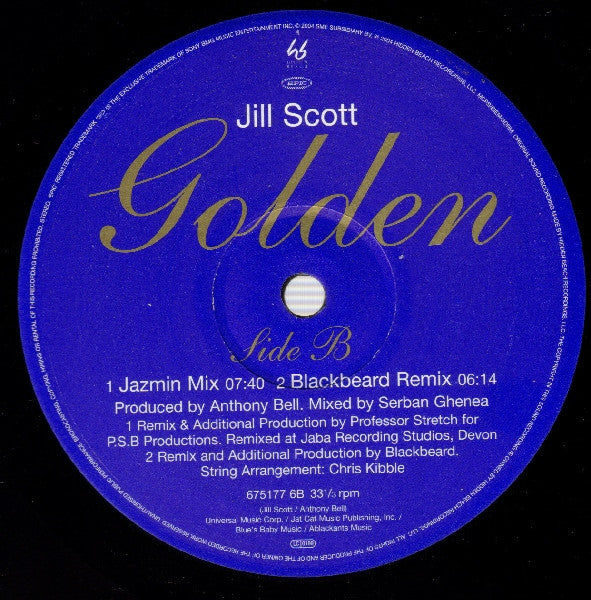 Jill Scott : Golden (12")