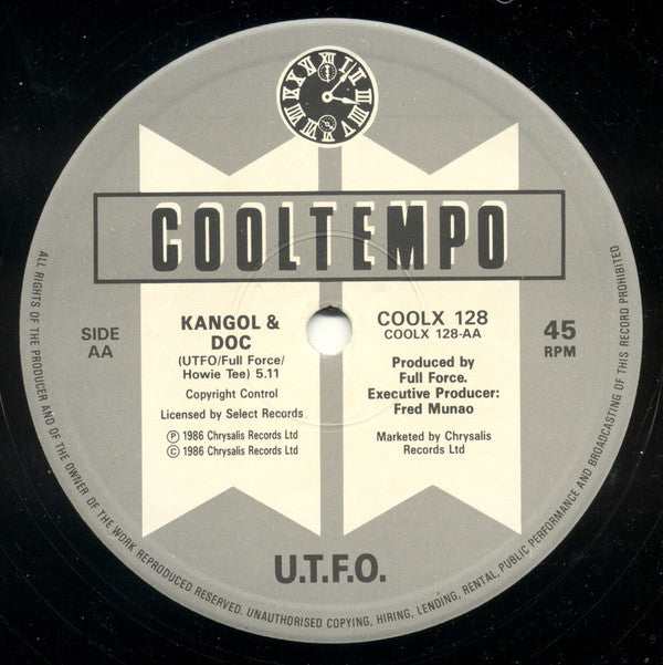 U.T.F.O.* : We Work Hard / Kangol & Doc (12")