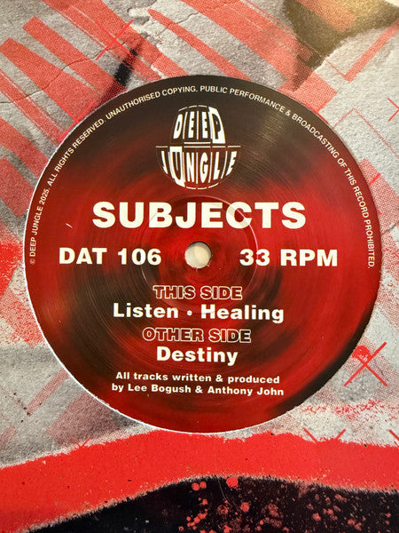 Subjects (5) : Destiny / Listen / Healing (12")