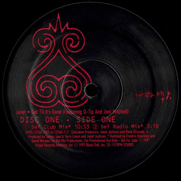 Janet* Featuring Q-Tip And Joni Mitchell : Got 'Til It's Gone (2x12", Promo, Gat)