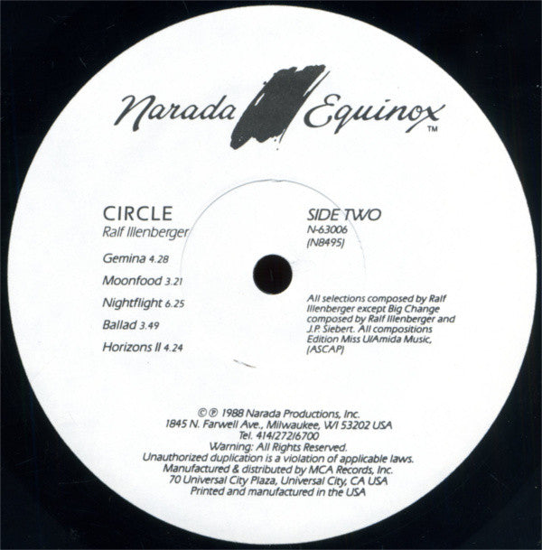 Ralf Illenberger : Circle (LP, Album)