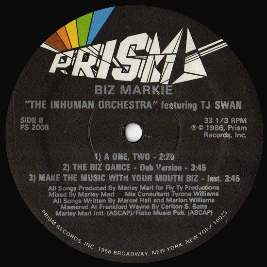 Biz Markie "The Inhuman Orchestra"* Featuring T.J. Swan* : Make The Music With Your Mouth, Biz (12", EP)