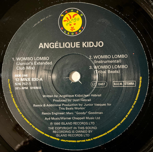 Angélique Kidjo : Wombo Lombo (12")