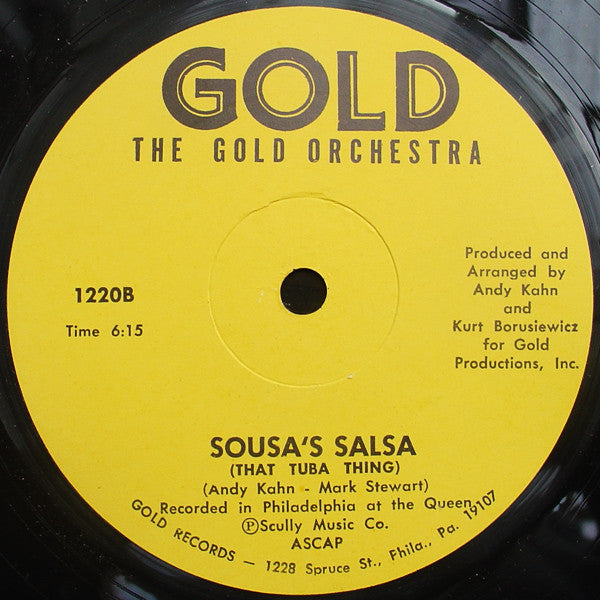 The Gold Orchestra : Sousa's Salsa (That Tuba Thing) (12")