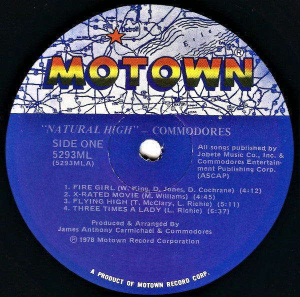 Commodores : Natural High (LP, Album, RE)