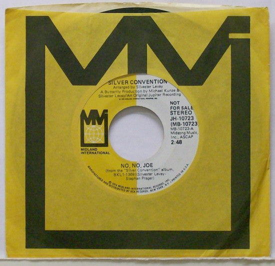 Silver Convention : No, No, Joe (7", Single, Mono, Promo)