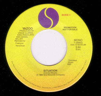 Yazoo : Situation (7", Single, Promo)