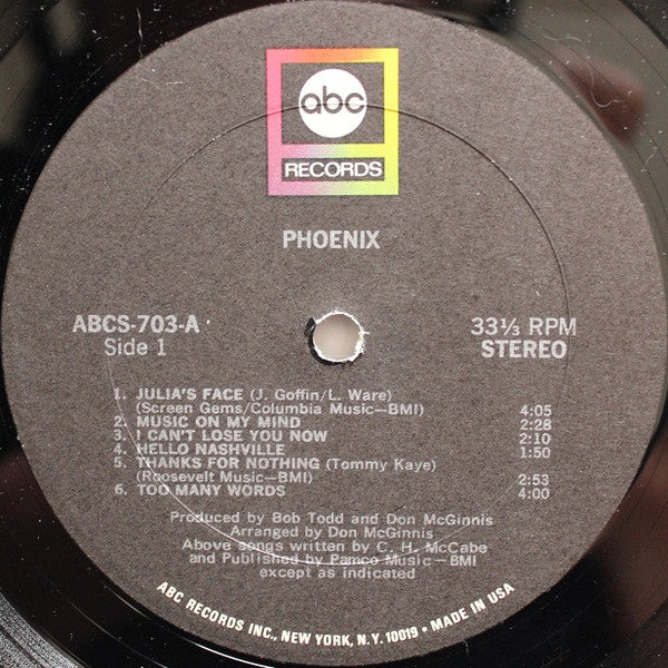 Phoenix (52) : Phoenix (LP, Album, Gat)