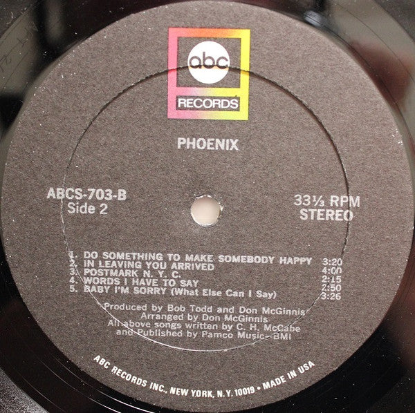 Phoenix (52) : Phoenix (LP, Album, Gat)