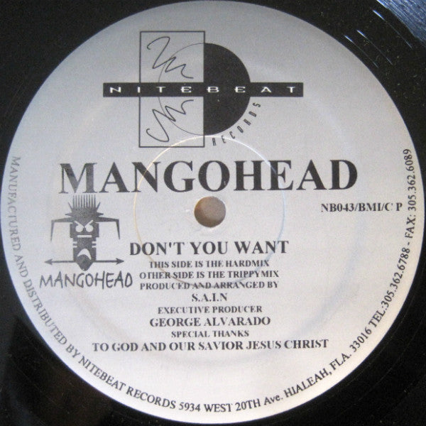 Mangohead : Don't You Want (12")