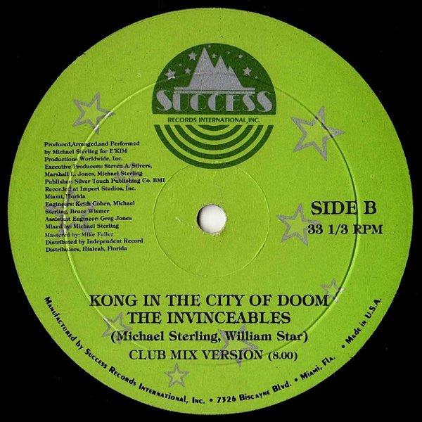 The Invinceables : Kong In The City Of Doom (12")