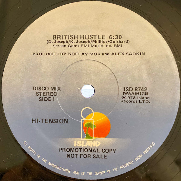 Hi-Tension : British Hustle (12", Promo)