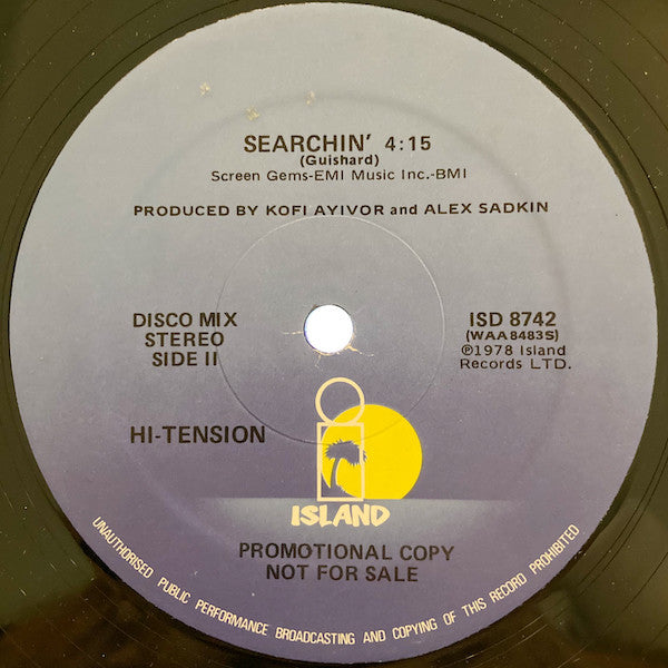 Hi-Tension : British Hustle (12", Promo)