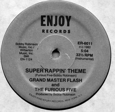 Grandmaster Flash And The Furious Five* : Super Rappin' No. 2 (12", RP, Sil)