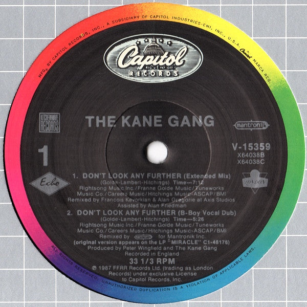 The Kane Gang : Don't Look Any Further (12", Com)