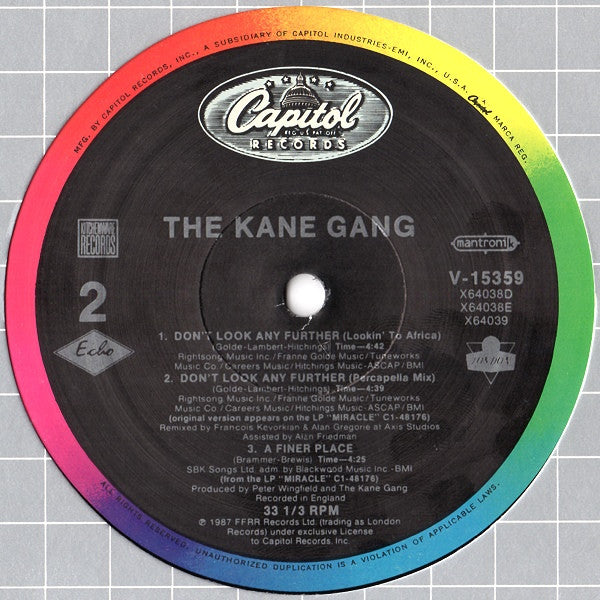 The Kane Gang : Don't Look Any Further (12", Com)