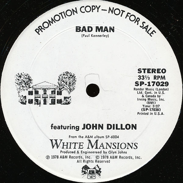 Steve Cash / John Dillon (3) : Caleb's Song (White Trash) / Bad Man (12", Promo)