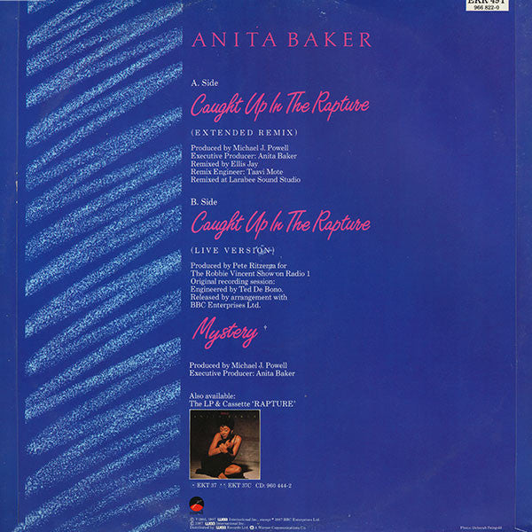Anita Baker : Caught Up In The Rapture / Mystery (12")