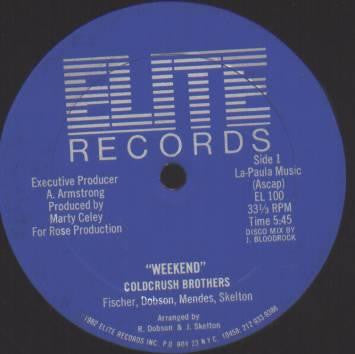 Coldcrush Brothers* : Weekend (12")