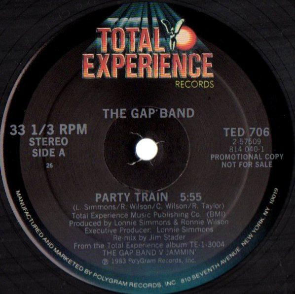 The Gap Band : Party Train (12", Promo)