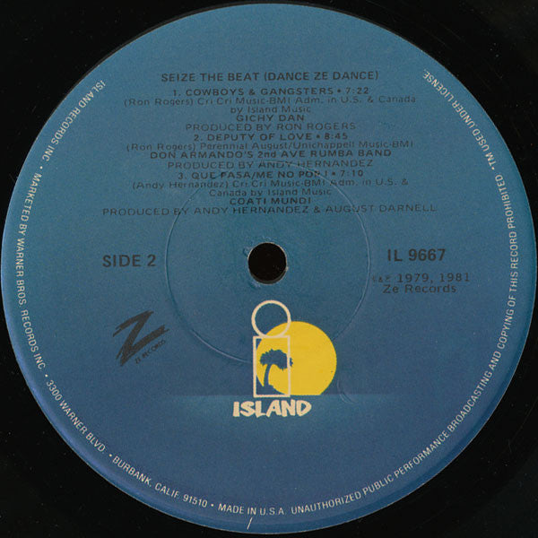 Various : Seize The Beat (Dance Ze Dance) (LP, Album, Comp)