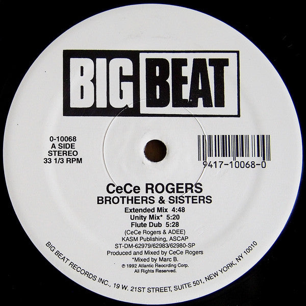 CeCe Rogers* : Brothers & Sisters (12")