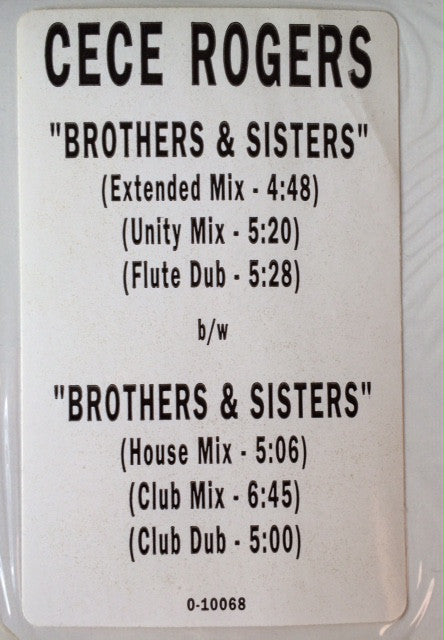 CeCe Rogers* : Brothers & Sisters (12")