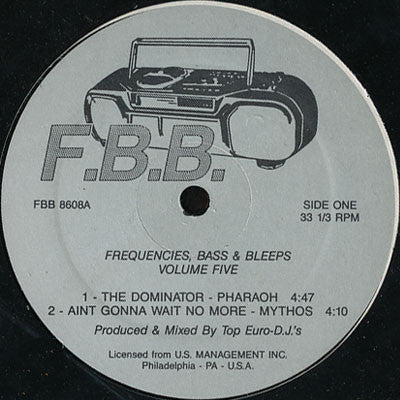 Various : Frequencies, Bass & Bleeps Volume Five (12", Unofficial)