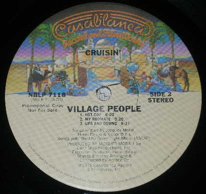 Village People : Cruisin' (LP, Album, Promo)