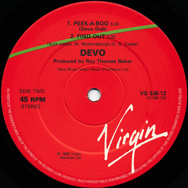Devo : Peek-A-Boo! (12")