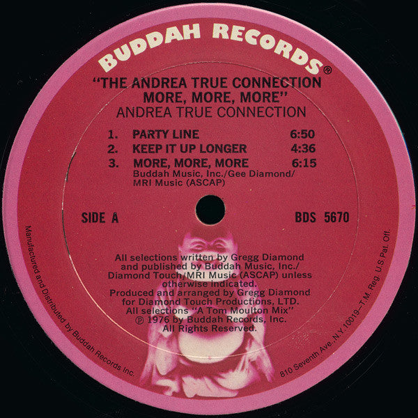 The Andrea True Connection* : More, More, More (LP, Album, Mon)