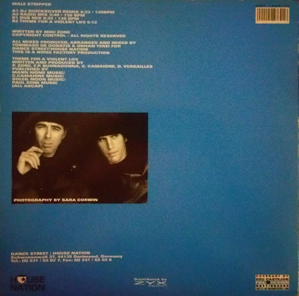 Paul Zone & A Violent Life : Male Stripper (12")